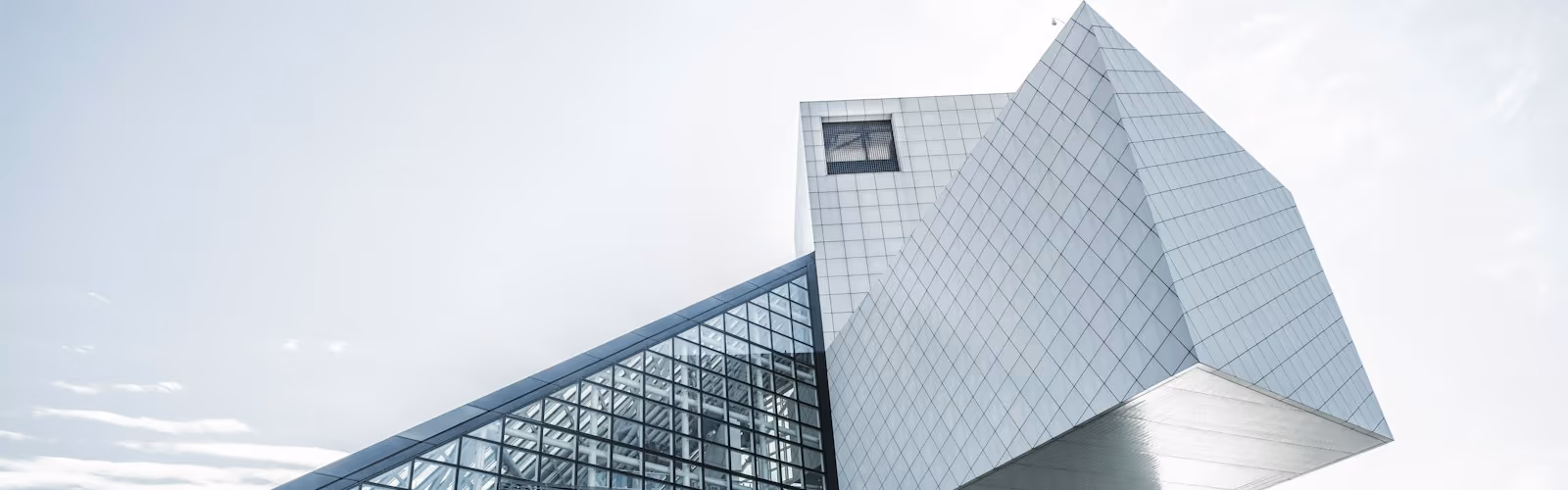 Contemporary building architecture against the sky